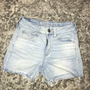American eagle light blue shorts